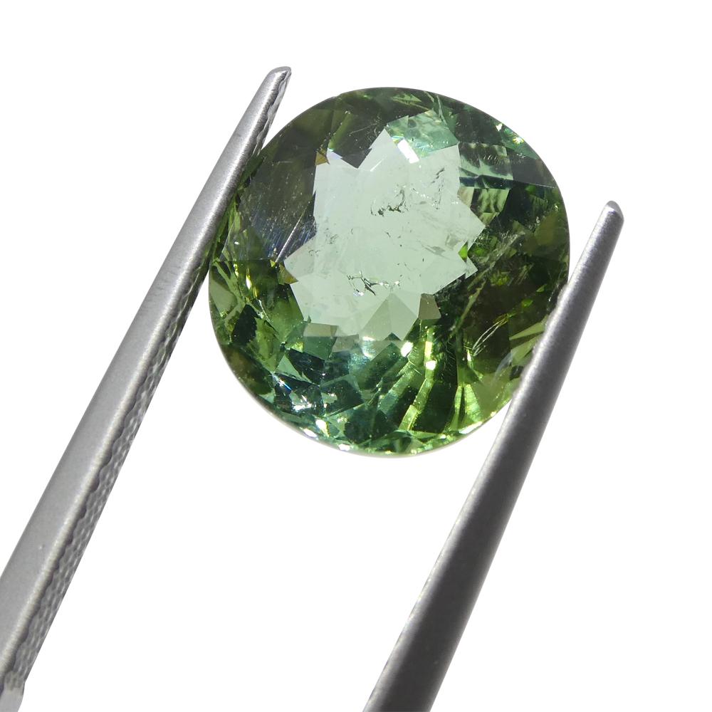 4.89ct Cushion Green Tourmaline from Brazil For Sale 7