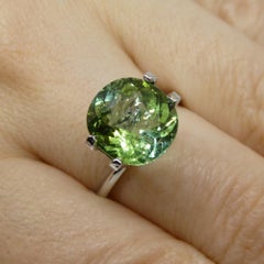 4.89ct Cushion Green Tourmaline