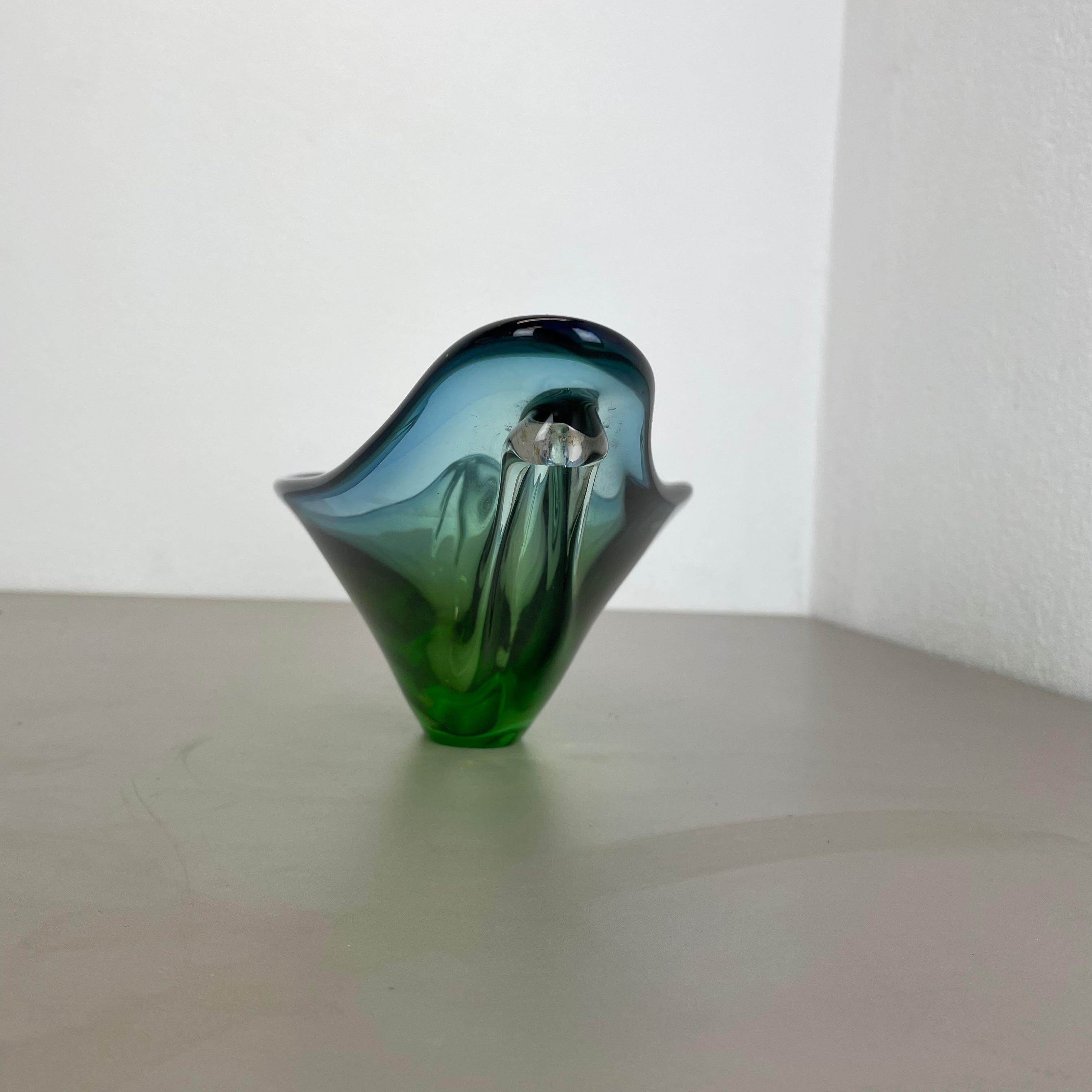 48cm Glass Bowl Shell Centerpiece by Flavio Poli Attrib., Murano, Italy, 1970s 7