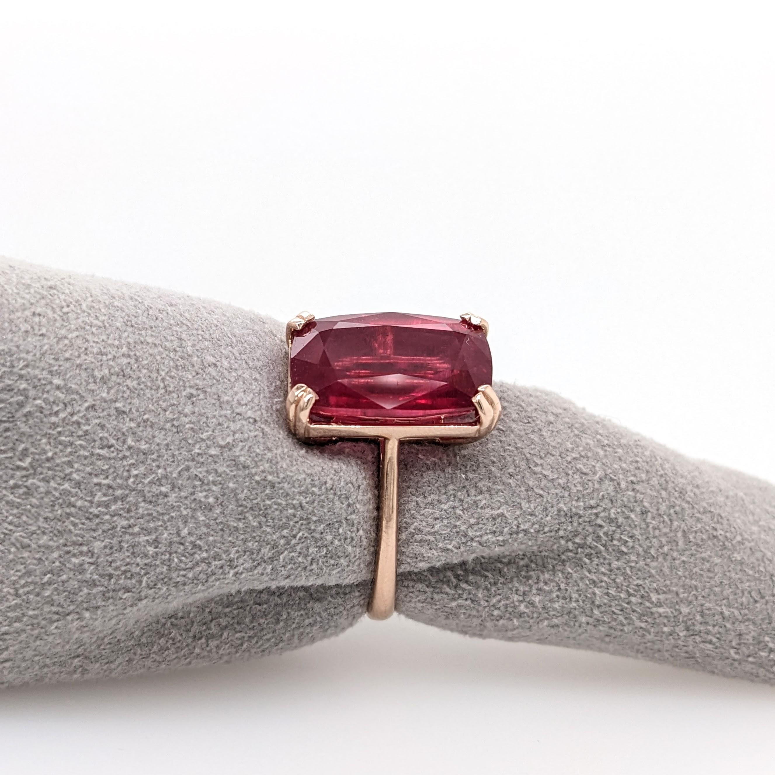 4.8ct Madagascar Ruby Solitaire Ring: Solid 14k Y… - image 10