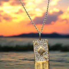 .48cts Diamonds and 18kt Gold Ace of Spades Necklace by Lauren Harper