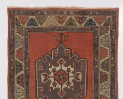 4.8x11.8 Ft Vintage Oriental Rug, Runner for Entryway, Hallway Decor. All Wool