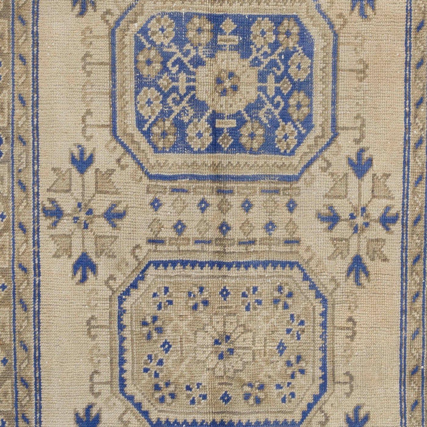 Alfombra de pasillo beige de 4,8x12 pies procedente de Turquía, Vintage Handmade Hallway Runner Tejido a mano en venta
