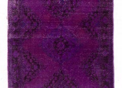 4.8x12 ft Purple Hallway Rug, Handmade Corridor Rug, Stair Runner, Kitchen Rug