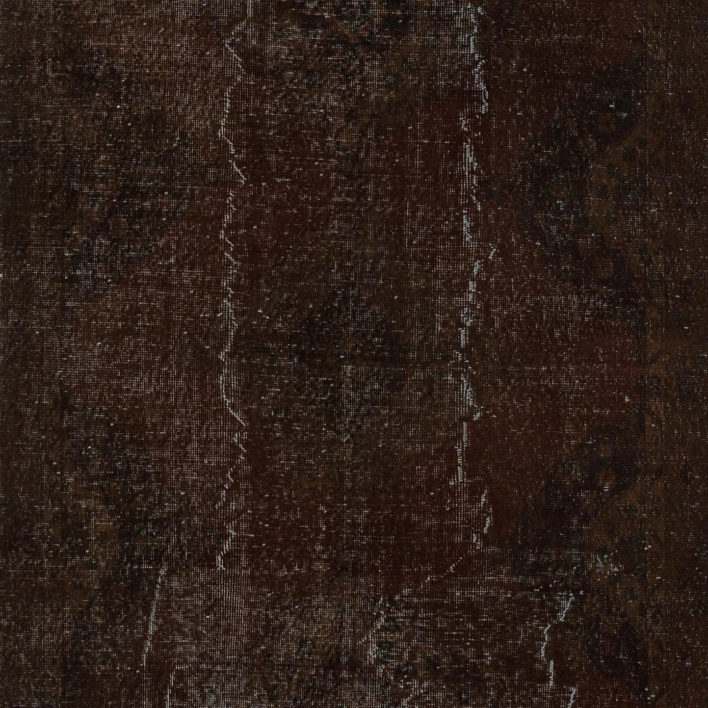 Annodato a mano Runner per corridoio marrone 4.8x12.5 Ft. Tappeto da cucina. Tappeto Corridoio fatto a mano. Tappeto per scale in vendita
