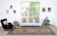 4.8x12.8 Ft Vintage Runner Rug. Hallway Rug. Kitchen Runner Carpet. Stair Rug