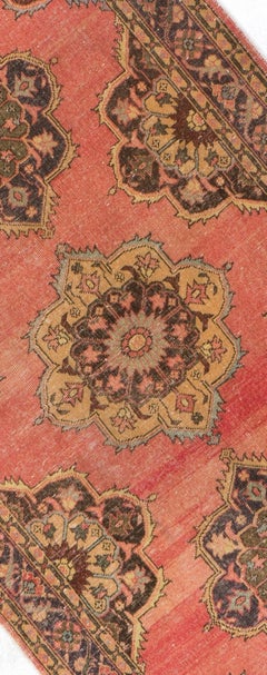 4.8x13.2 Ft Vintage Konya-Sille Runner Rug for Hallway, Handmade Kitchen Rug