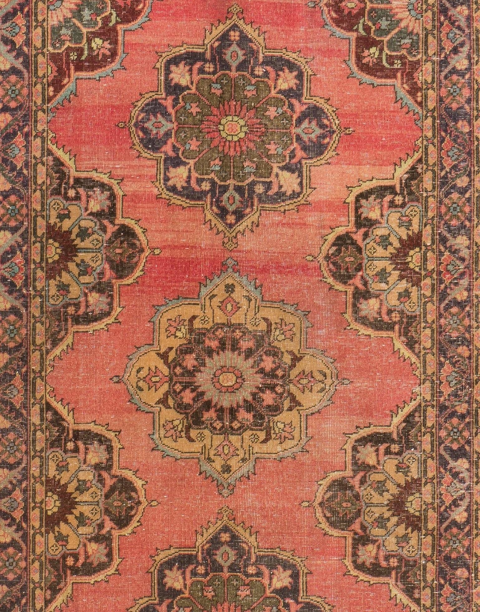 Hand-Knotted 4.8x13.2 Ft Handmade Vintage Konya-Sille Runner Rug for Hallway, Tribal Carpet For Sale