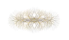 48 Zoll x 24 Zoll Metall-Wandskulptur aus Edelstahl und Messing #667. Jetzt verfügbar 48 Zoll x 24 Zoll Metall-Wandskulptur aus Edelstahl und Messing #667. Jetzt verfügbar