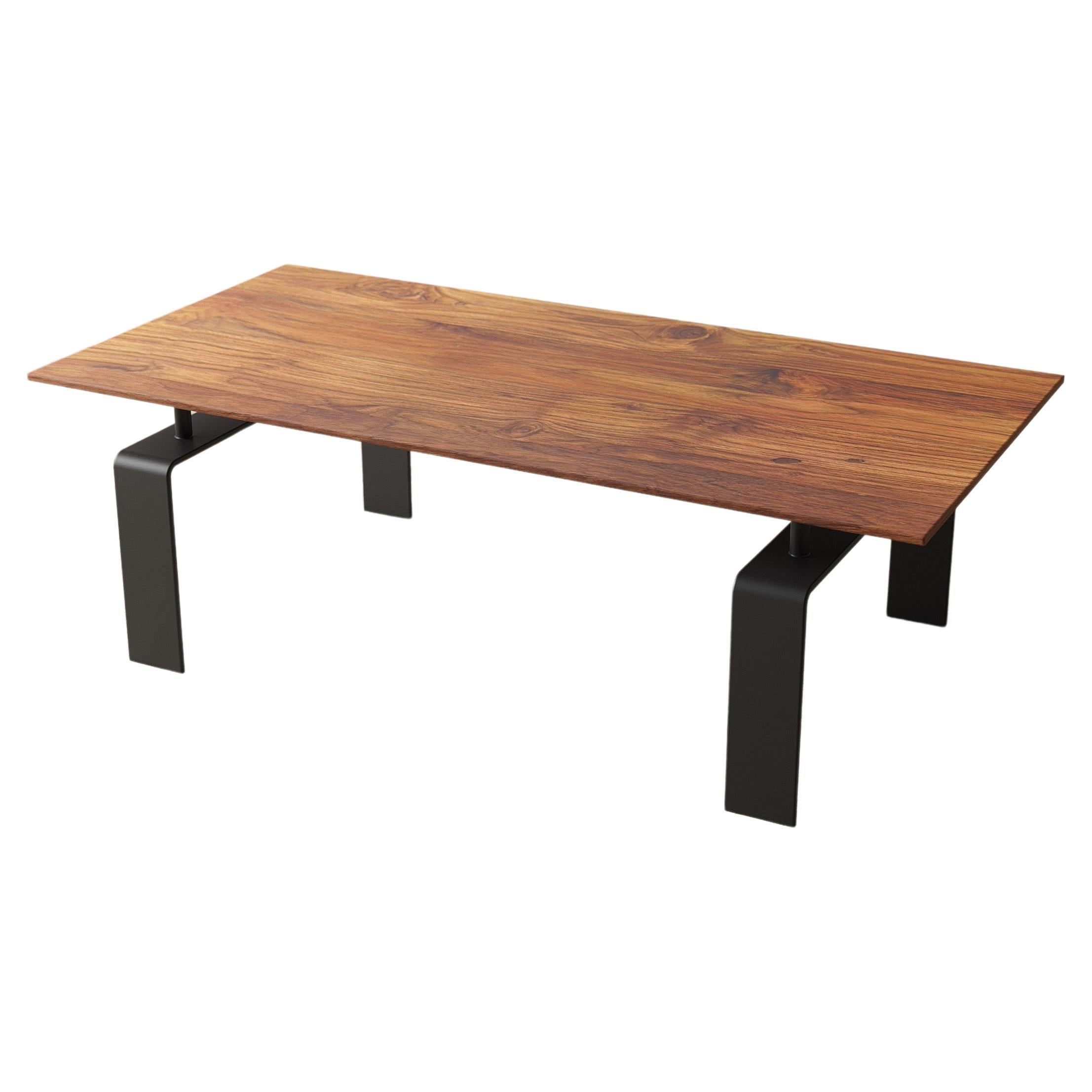 48x30 Contemporary Coffee Table in Solid Teak