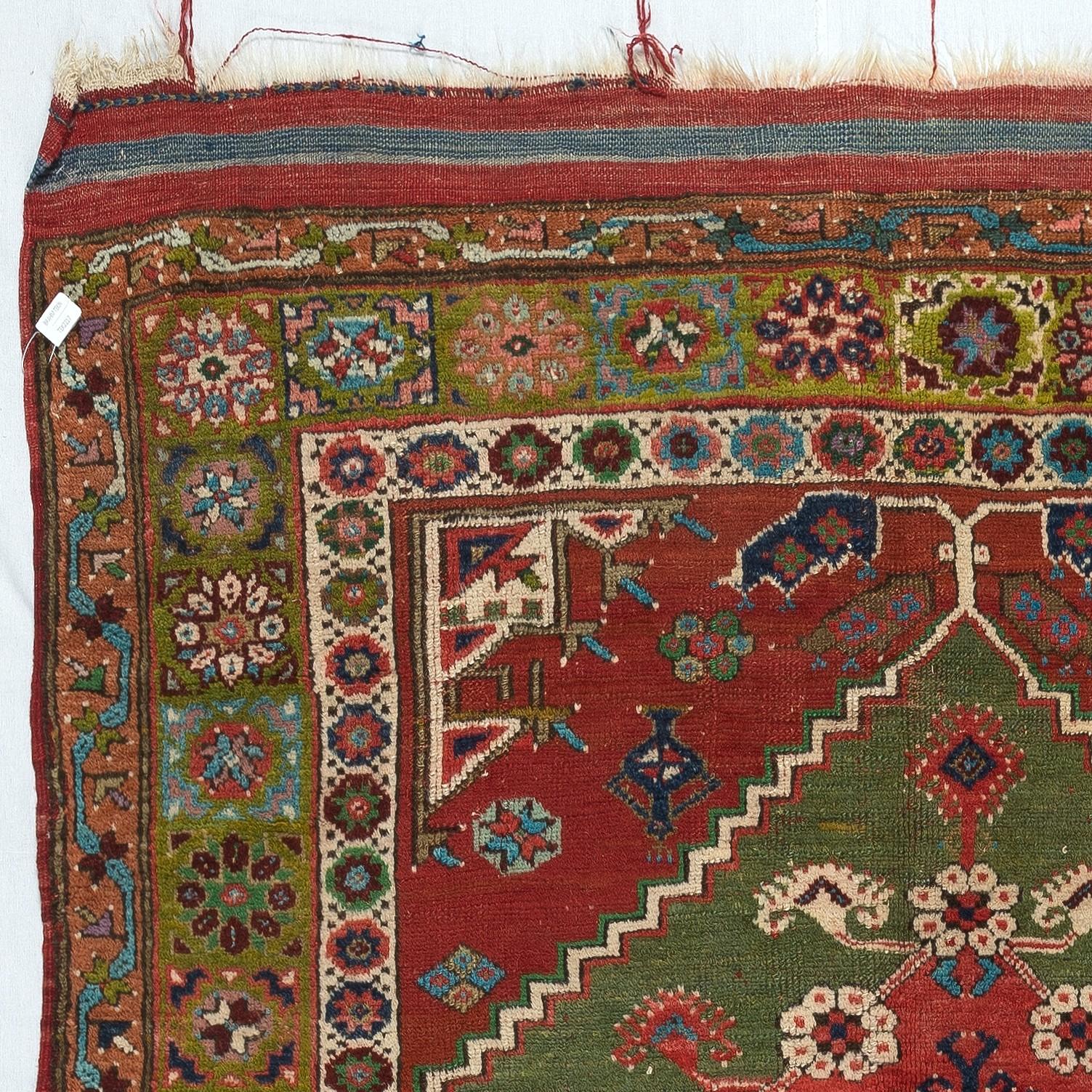 Turkish 4.8x6 Ft Antique Dazkiri Rug, West Central Anatolia, Ca 1920 For Sale