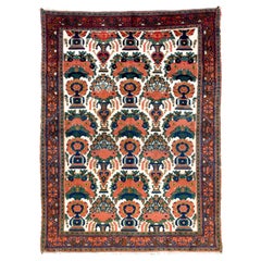 4.8x6.3 ft Antique Persian Tribal Afshar Rug, Excellent Original Condition