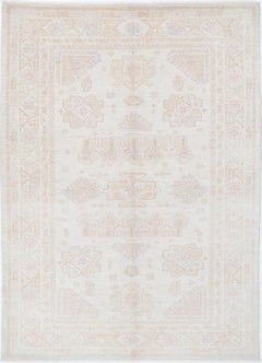 4.8x6.8 ft Hand Knotted Turkish Wool Area Rug for Living Room and Dining Room