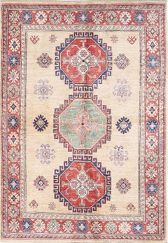 4.8x7 ft Handknotted Turkish Wool Area Rug for Living Room and Bedroom Decor