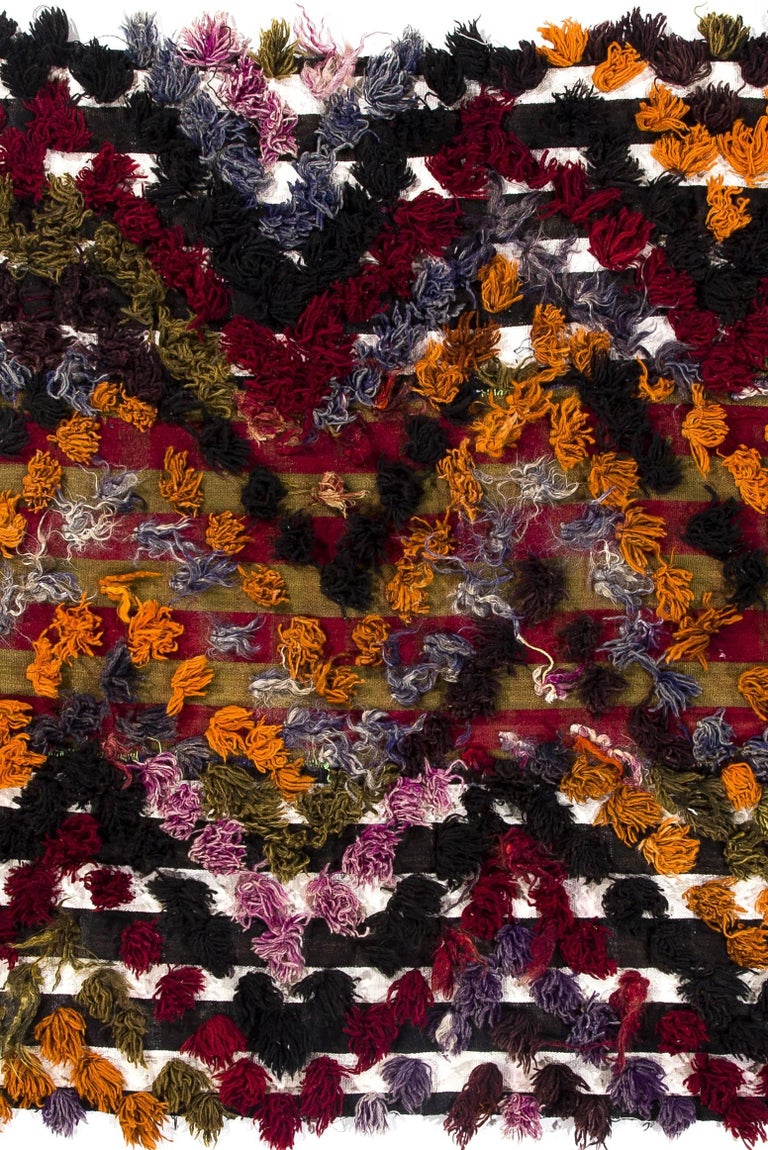 Kilim Tissé Main Réversible Memna Kilims - Tapisserie Murale Laine Multicolore Pakistan