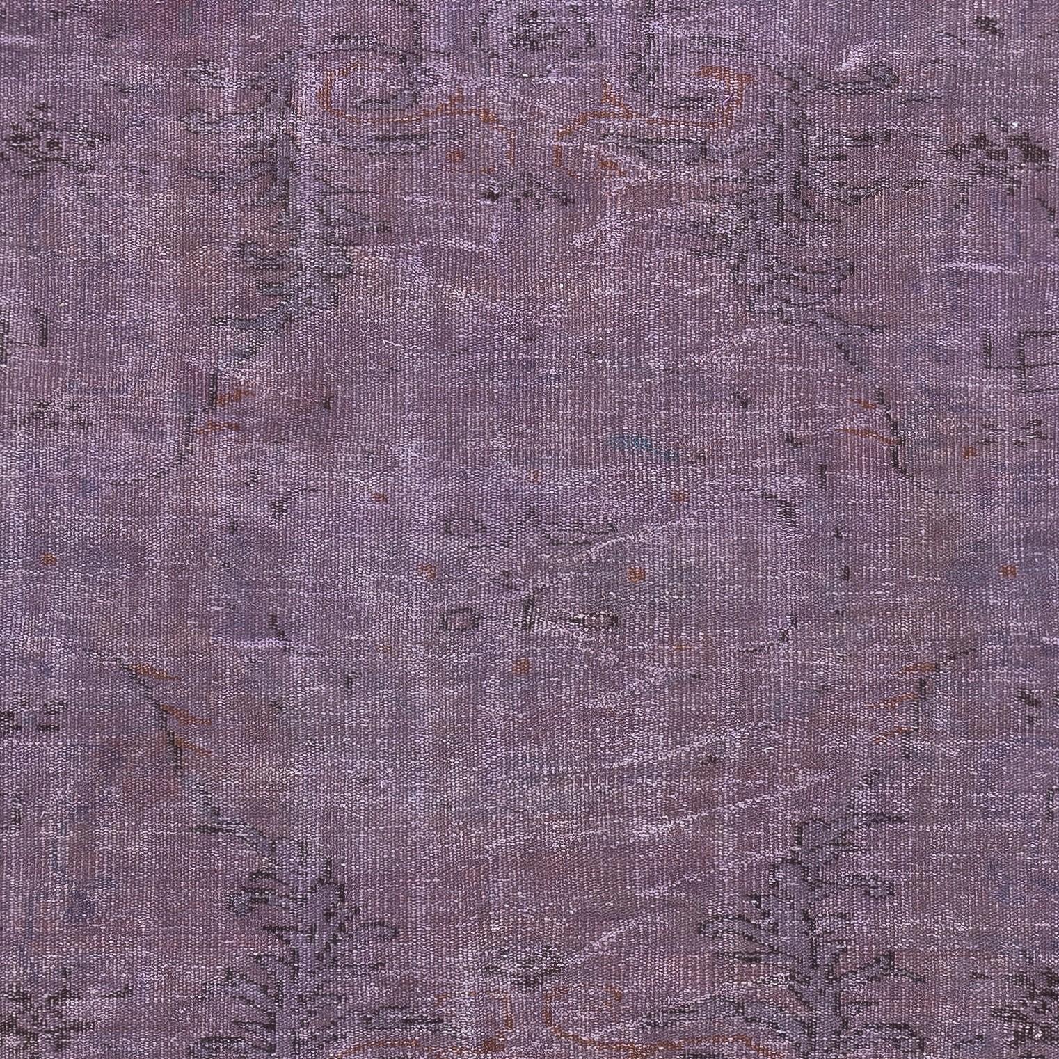 Mid-20th Century 4.8x7.5 Ft Modern Purple Color Rug, Handmade Turkish Rug, Bohemian Home Decor For Sale