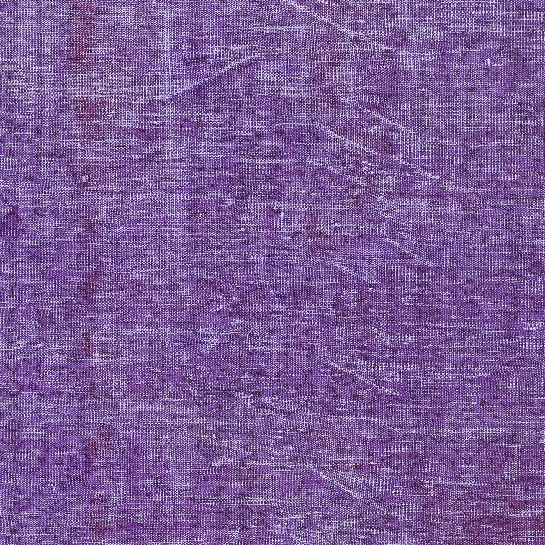 Moderno Tappeto da giardino 4.8x7.5 Ft Royal Purple annodato a mano. Tappeto turco moderno in vendita