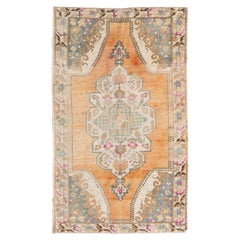 Mid-20th Century Hand-Knotted Anatolian Village Rug in Soft Colors