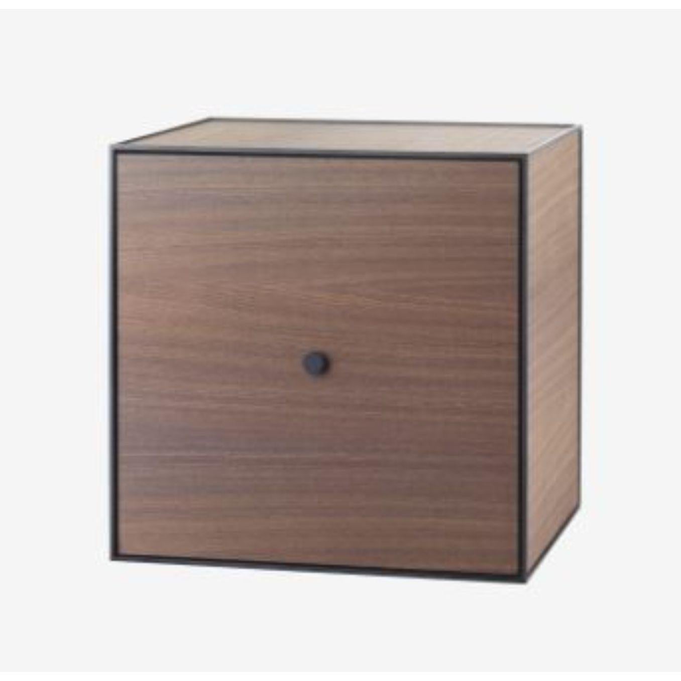 Modern 49 Black Ash Frame Box with Door / Shelf by Lassen For Sale