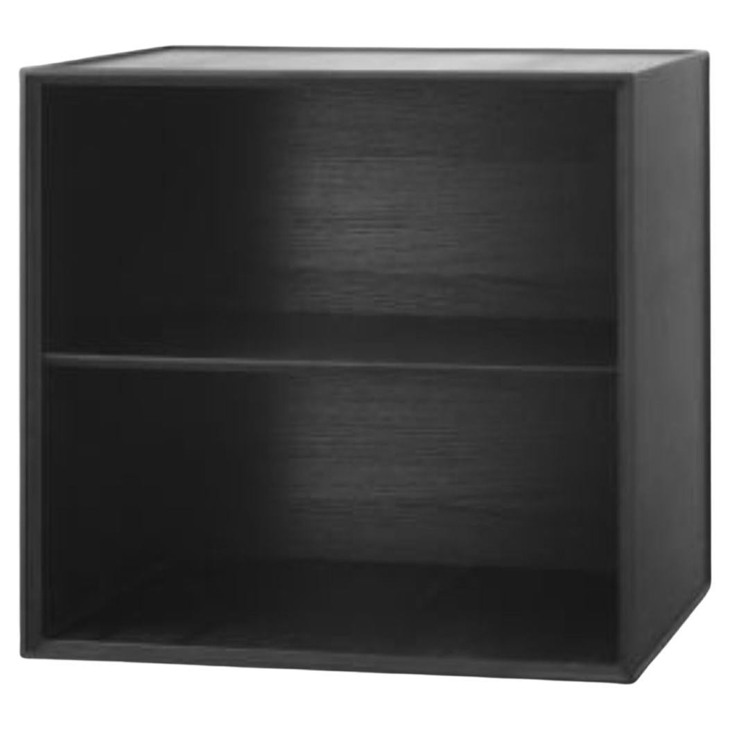 49 Schwarze Eschenholz-Rahmenschachtel mit Regal von Lassen
