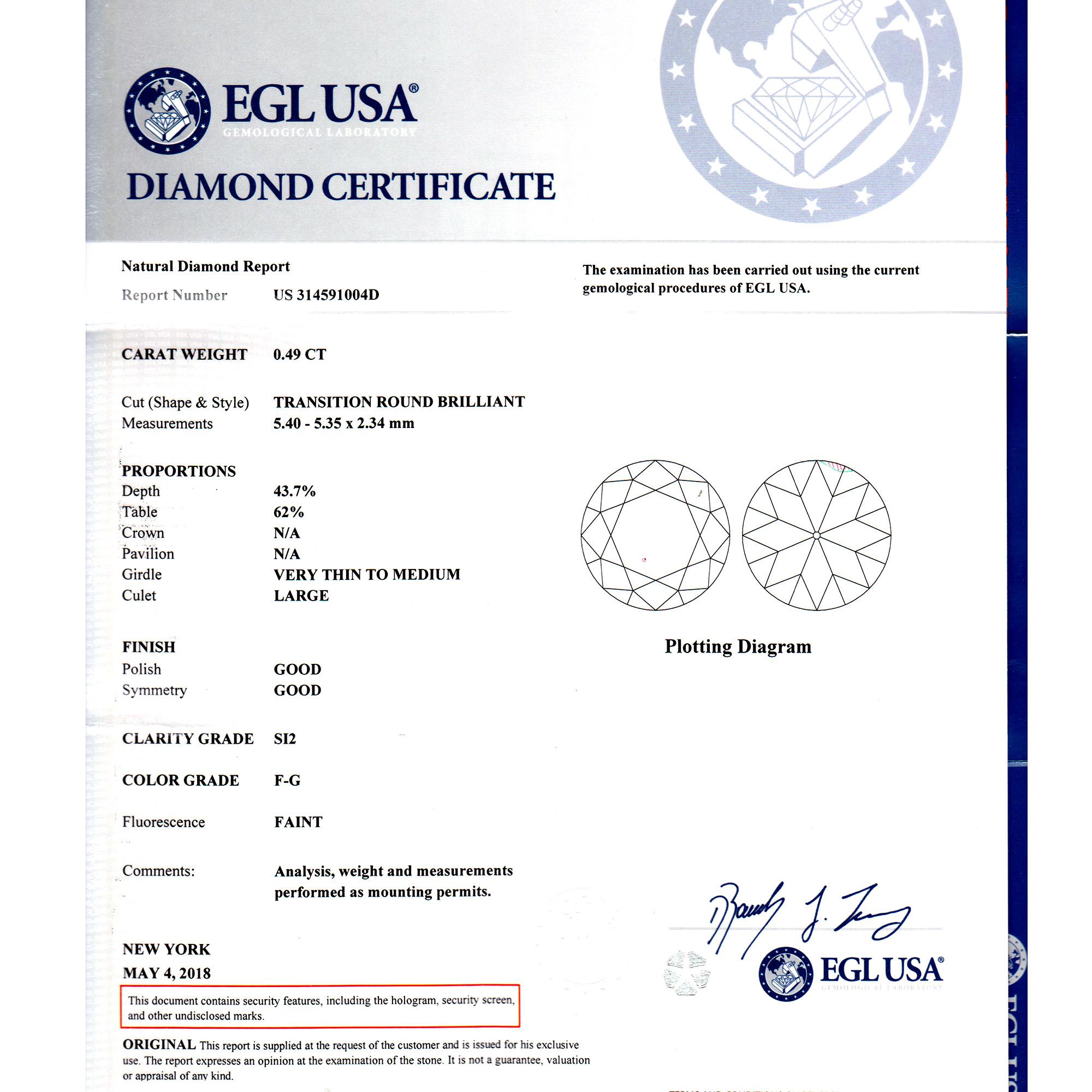 0,49 Karat Diamant Saphir Art Deco Platin Verlobungsring im Angebot 1