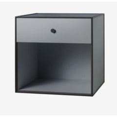 49 Dark Grey Frame Box with 1 Drawer by Lassen
