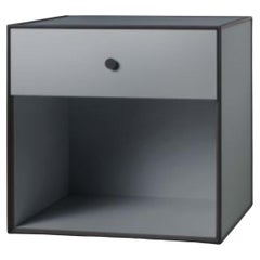 49 Dark Grey Frame Box with 1 Drawer by Lassen