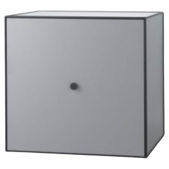Boîte à cadre gris foncé 49 avec porte/étagère par Lassen