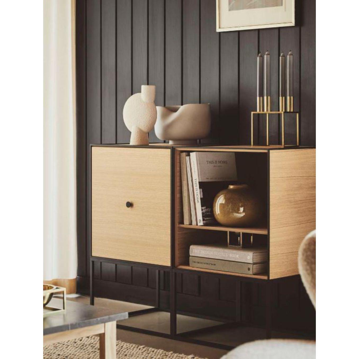 Modern 49 Dark Grey Frame Box with Shelf by Lassen For Sale
