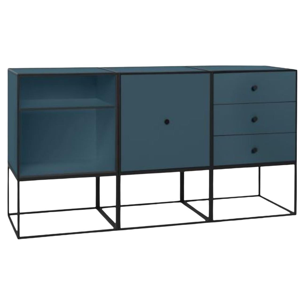 49 Fjord Frame Sideboard Trio by Lassen For Sale