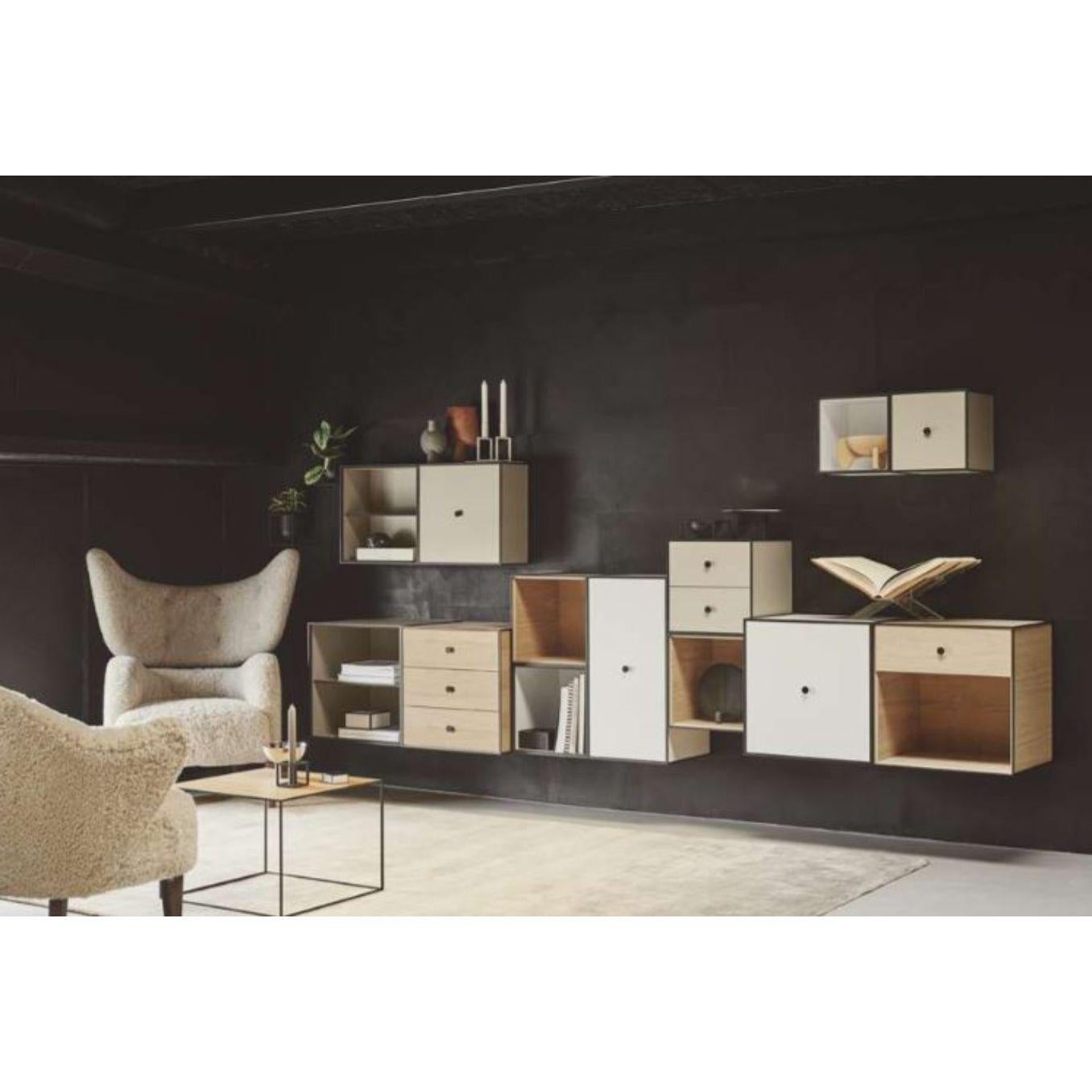 Contemporary 49 Fjord Frame Sideboard with 1 Drawer by Lassen For Sale
