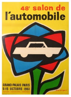 49 Grand-Palais Paris Motor Show Original Vintage Poster