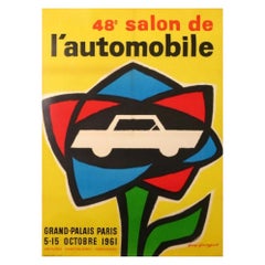 49 Grand-Palais Paris Motor Show Original Vintage Poster