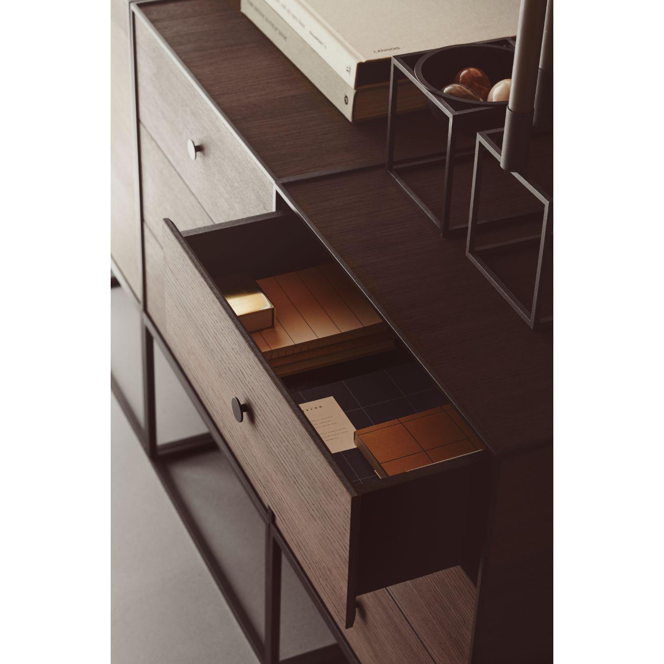 Modern 49 Light Grey Frame Box with 1 Drawer by Lassen For Sale