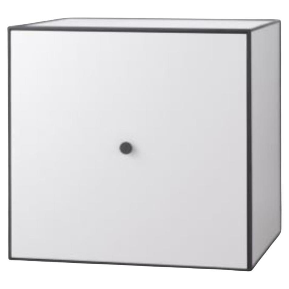 49 Light Grey Frame Box with Door / Shelf by Lassen For Sale