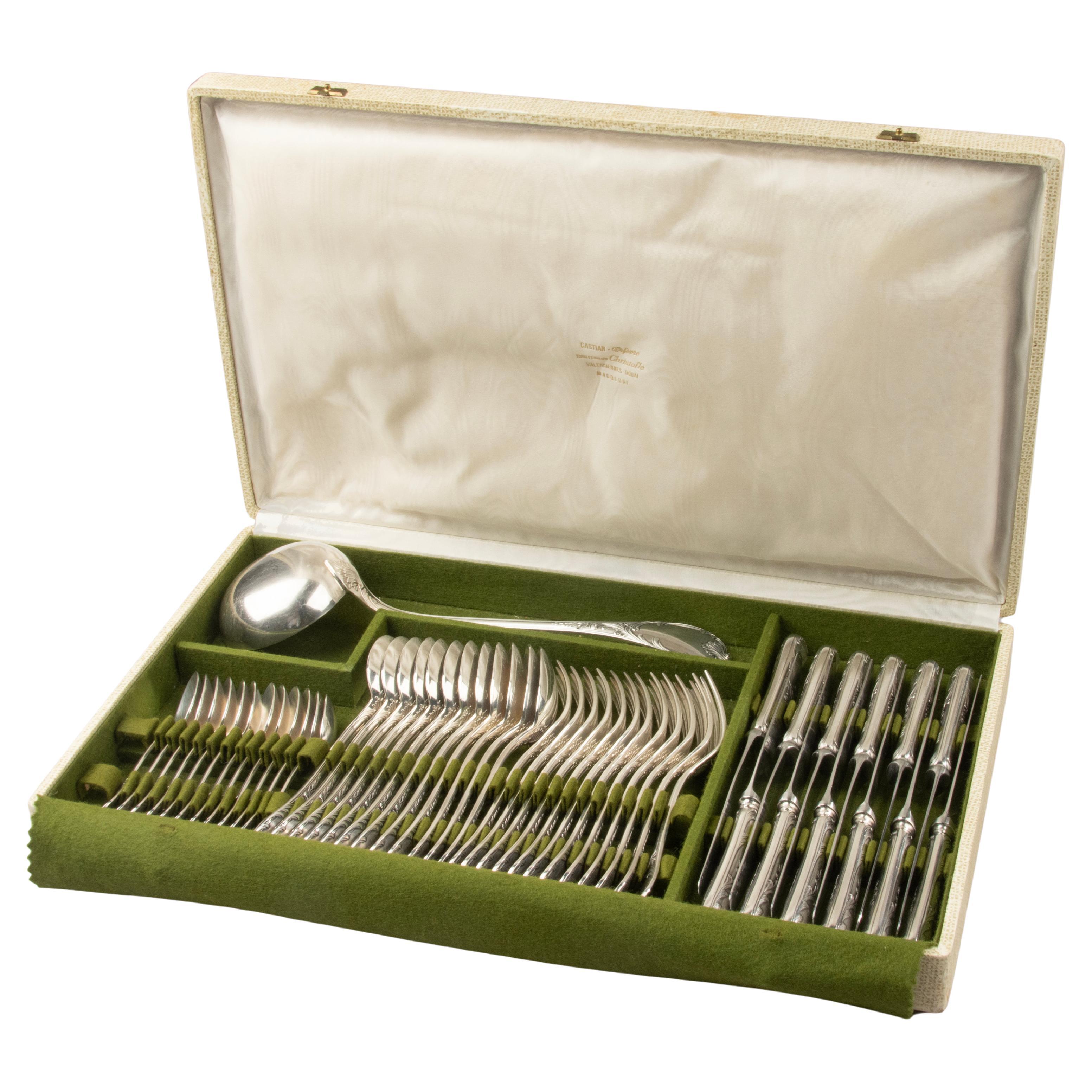 Service de couverts 49 pièces - Christofle - A Silver - Model No Silver - Complet