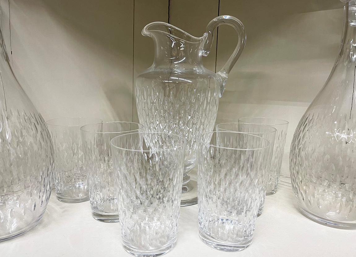 French 49 pieces Crystal set by Baccarat, France