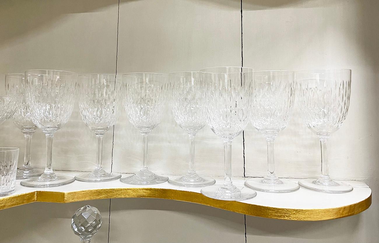 49 pieces Crystal set by Baccarat, France 4