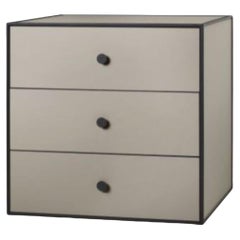 49 Sand Frame Box with 3 Drawer by Lassen
