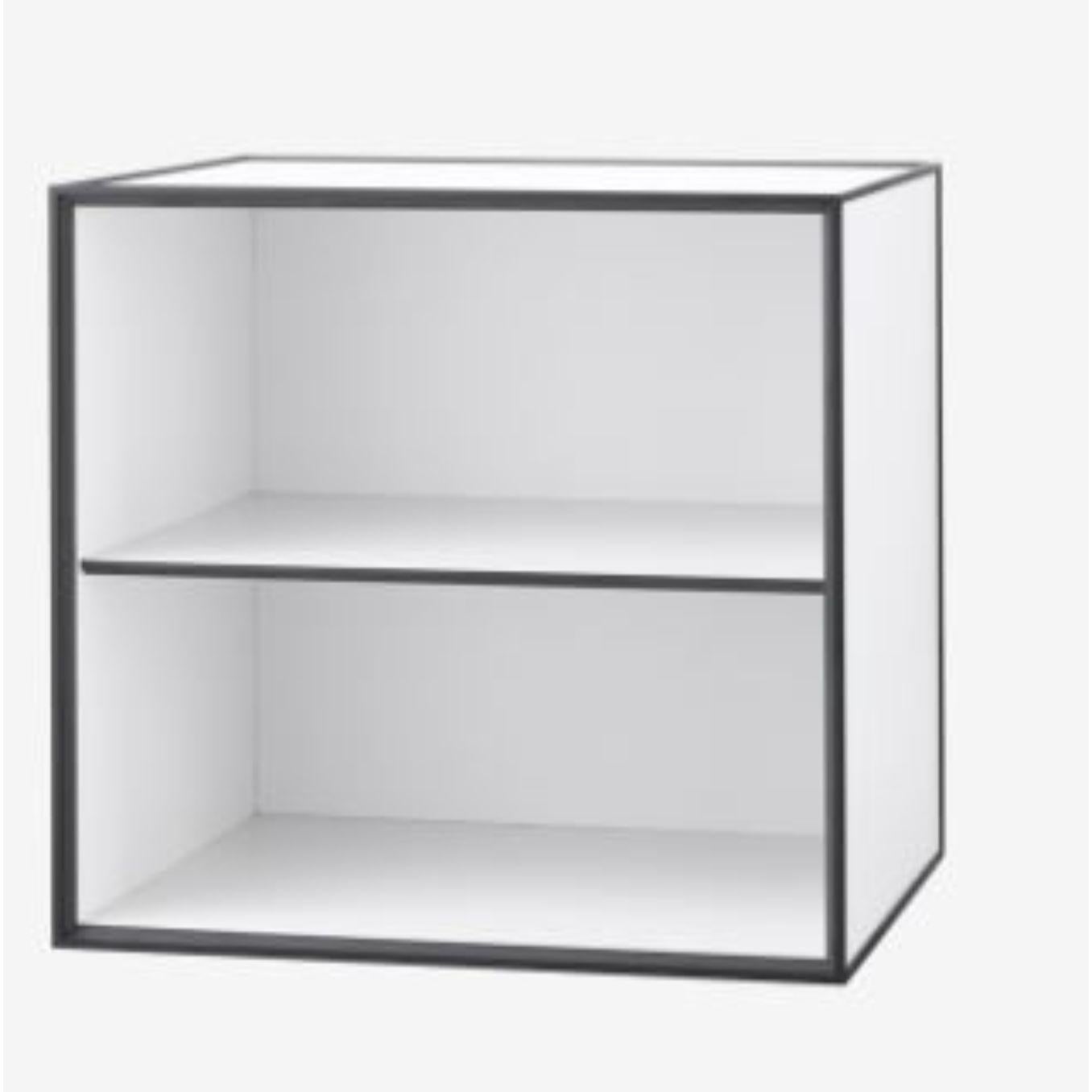 Contemporary 49 Sand Frame Box with Shelf by Lassen For Sale