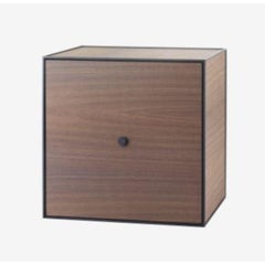 49 Smoked Oak Frame Box with Door / Shelf by Lassen