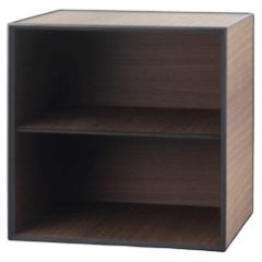 49 Smoked Oak Frame Box with Shelf by Lassen