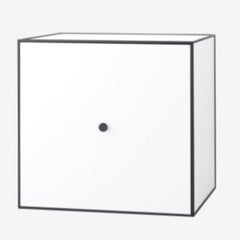 49 White Frame Box with Door / Shelf by Lassen
