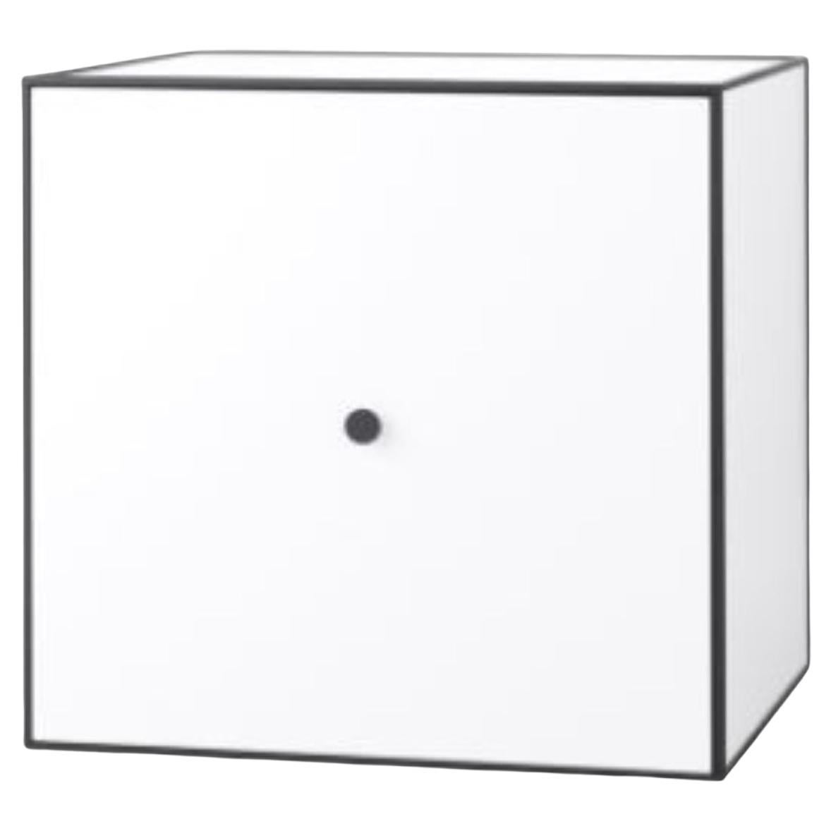 49 White Frame Box with Door / Shelf by Lassen