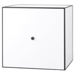 49 White Frame Box with Door / Shelf by Lassen