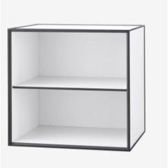 49 White Frame Box with Shelf by Lassen