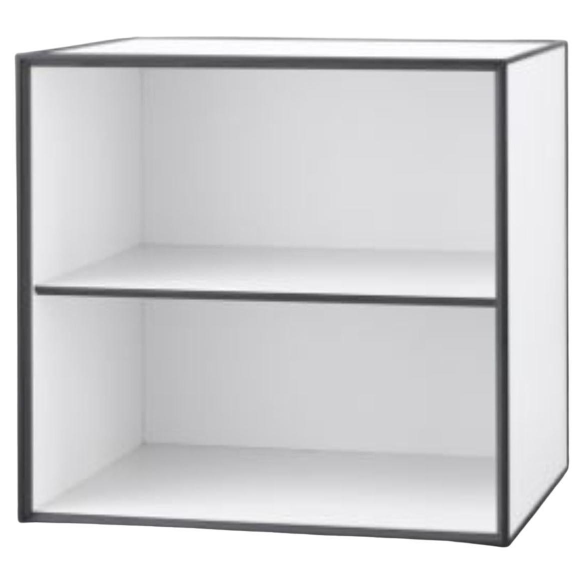 49 White Frame Box with Shelf by Lassen For Sale