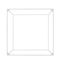 49 White Frame for Twin Table by Lassen