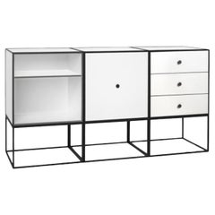 49 White Frame Sideboard Trio by Lassen