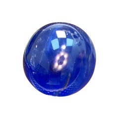 Cabochon mit 4,90 Karat natrlichem burmesischem, unbehandeltem, lebhaftem blauem Saphir
